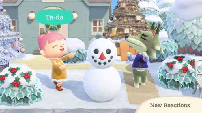 Animal Crossing snowman
